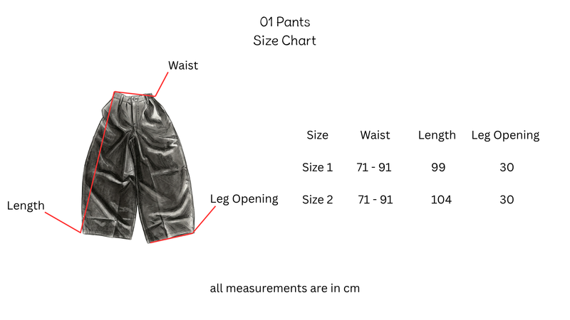 Sizing Chart